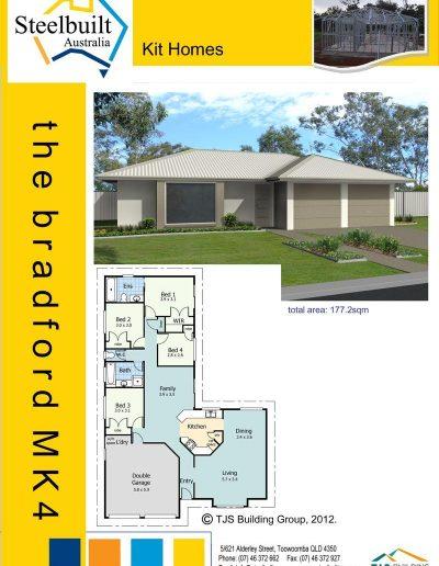 the bradford MK4 - 4 bedroom kit homes plans northern nsw