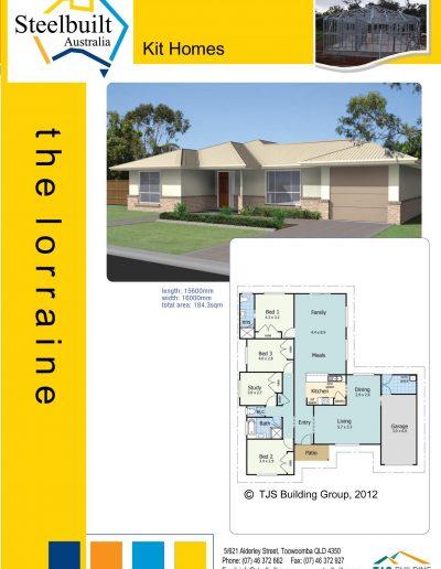 the lorraine - 3 bedroom kit homes plans western qld