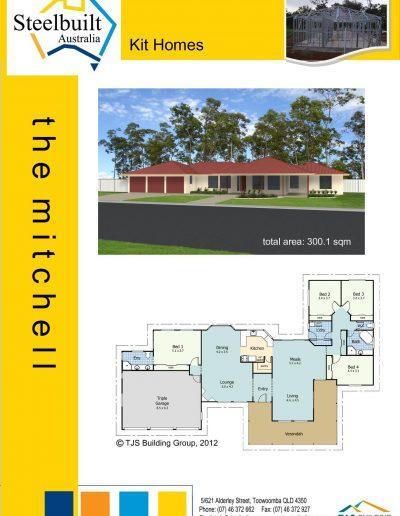 the mitchell - 4 bedroom kit homes plans northern nsw