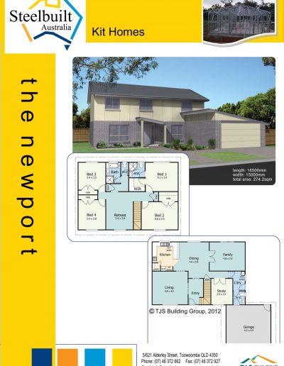 the newport - 4 bedroom kit homes plans qld
