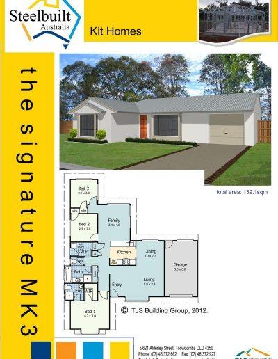 the signature MK3 - 3 bedroom kit homes plans western qld