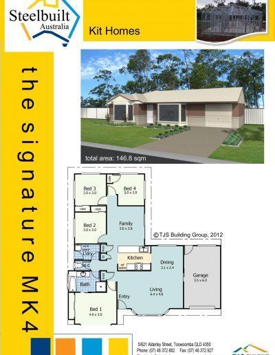 the signature MK4 - 4 bedroom kit homes plans qld