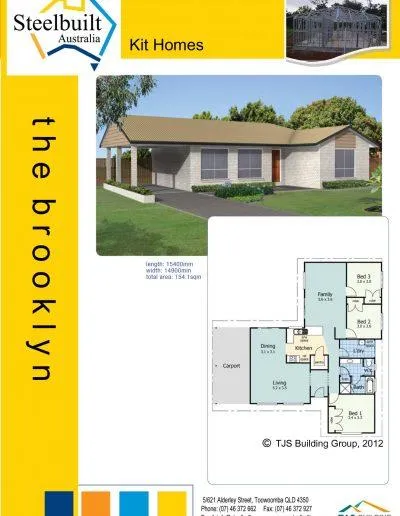 the brooklyn - 3 bedroom kit homes plans western qld