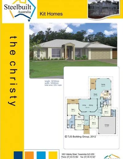the christy - 4 bedroom kit homes plans northern nsw
