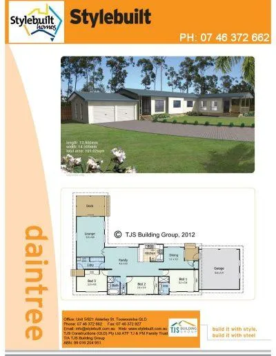 daintree - 3 bedroom transportable home plans northern nsw western qld