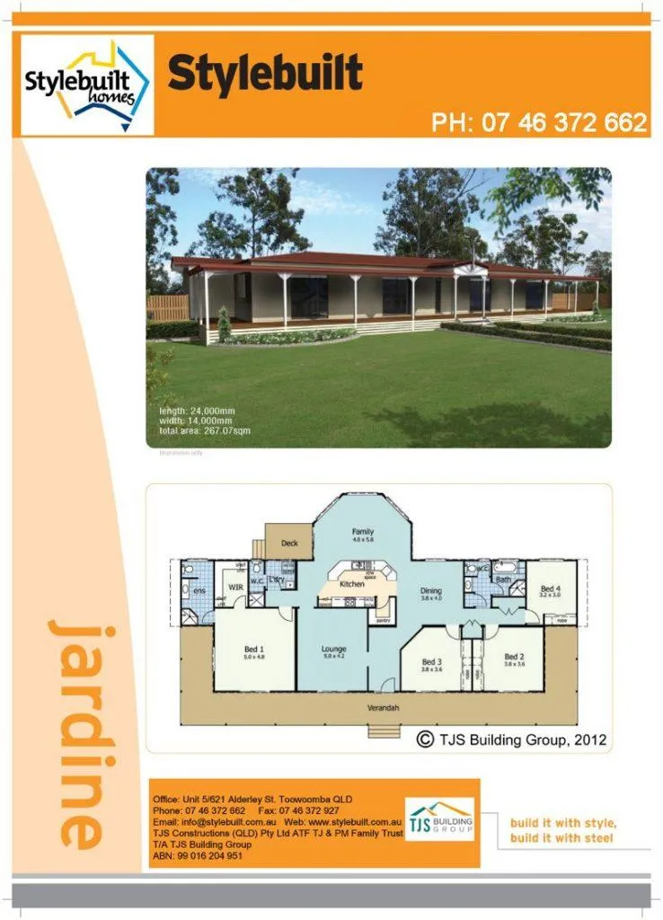 jardine - 4 bedroom transportable home plans northern nsw western qld