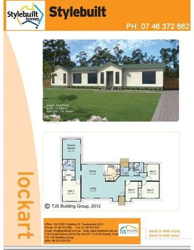 lockart - 4 bedroom transportable home plans northern nsw western qld