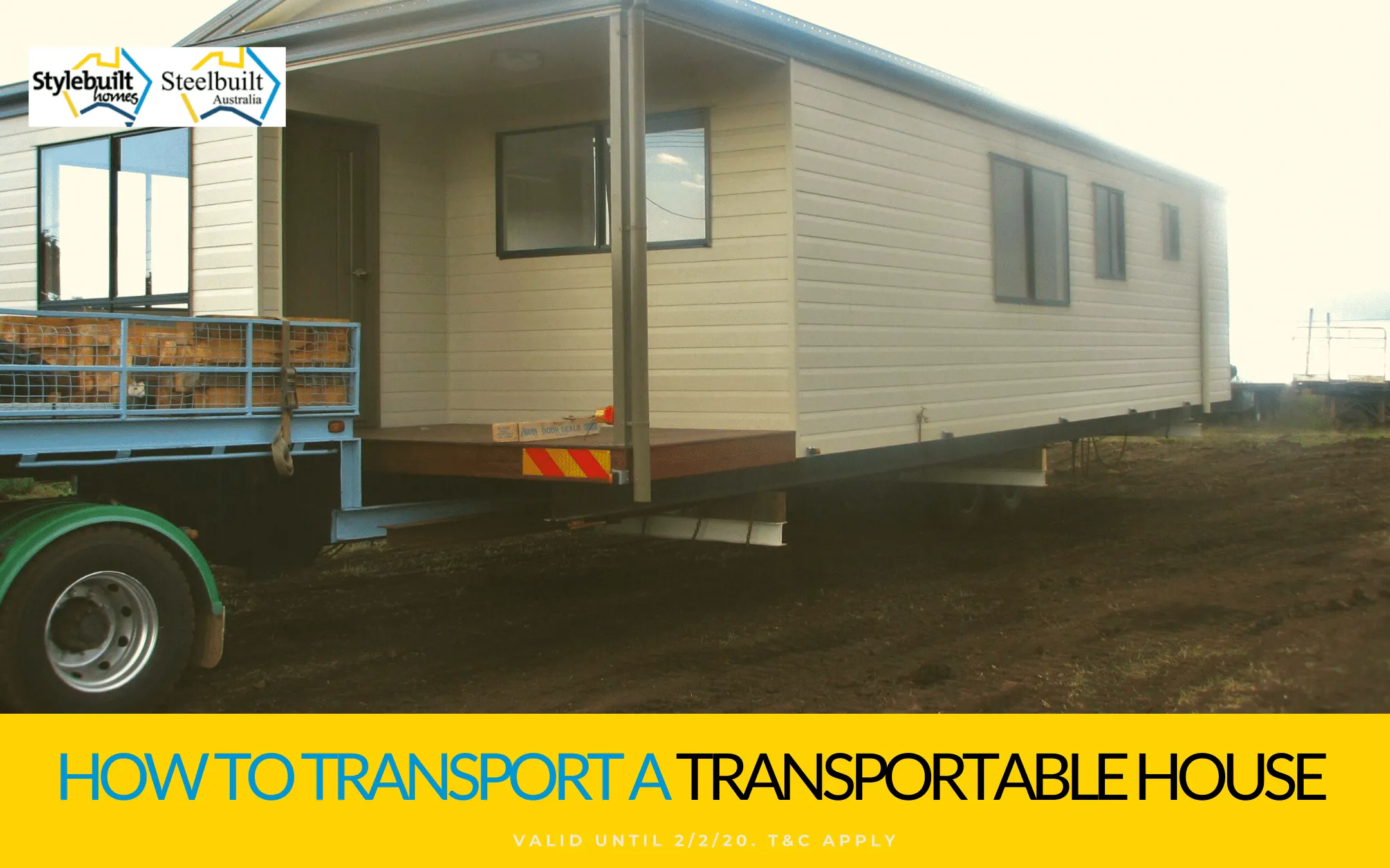 How to transport a transportable house